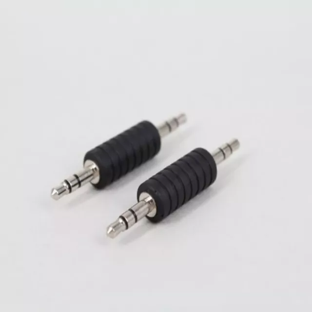 3.5mm Stereo Male to Male Jack Audio Plug Connector/Coupler Adapter JoinerB*xd