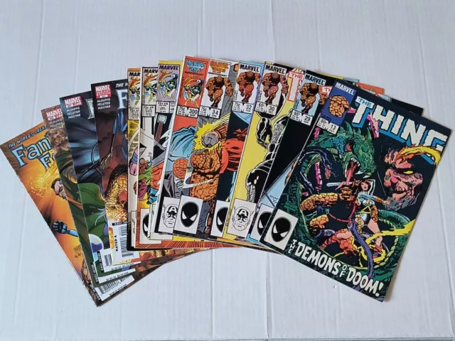 Marvel The Thing #13,29,30,32,34 Fantastic Four #300,301,302,303,551,552,553 Lot