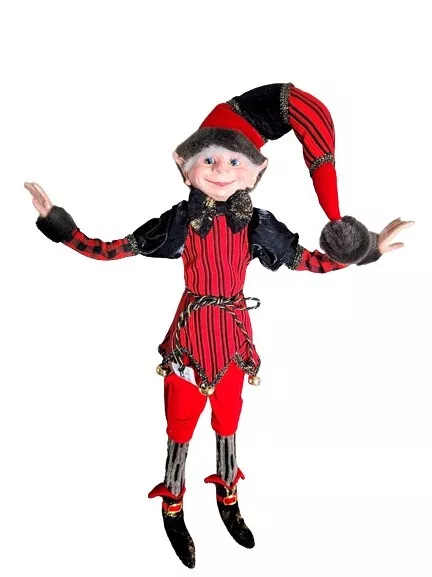 "Floridus Christmas Lutin, Floridus Christmas Elf, Collectible Lutin, 24"" Jangle"