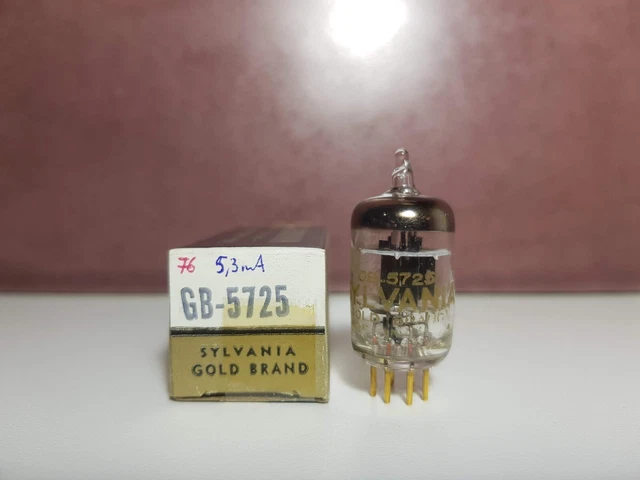 Tube à Vide CSF 6AU6WB BLACK PLATE RING GETTER - NOS (New Old Stock) - Neuf