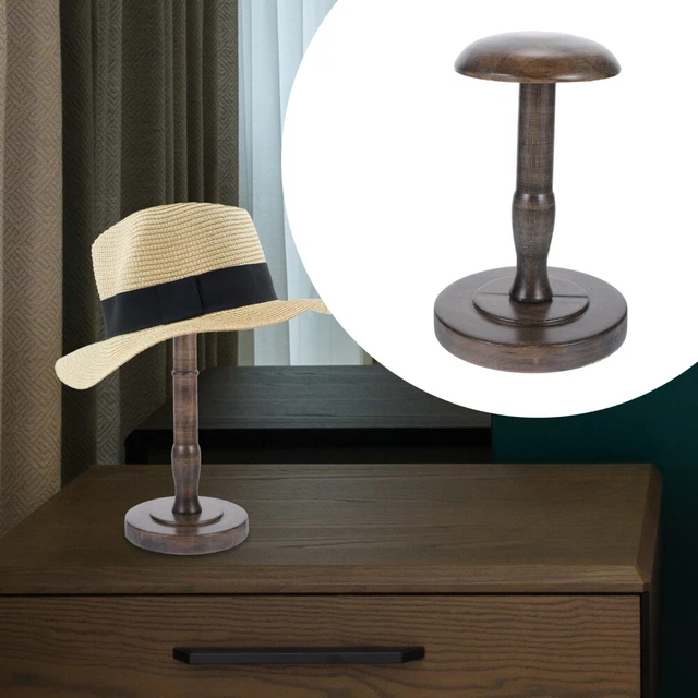 Sombreros de madera estante sombrero soporte gorra de exhibición gorra soporte organizador hogar sombreros estante estante