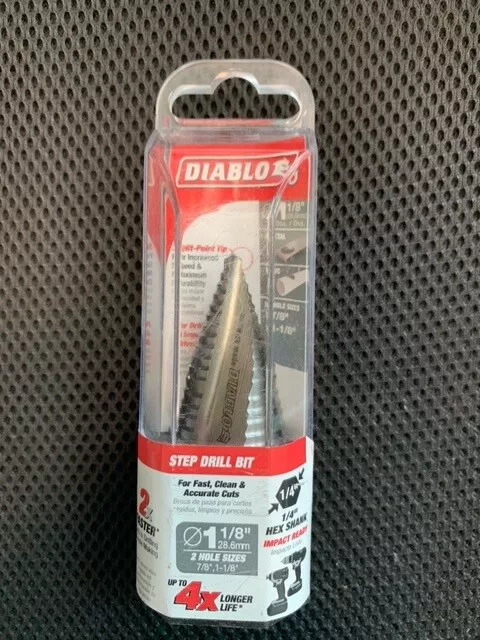 Freud-Diablo DB Step BIT 17 Steps, Multi, 7/8", 1-1/8" (DSD1125S17)