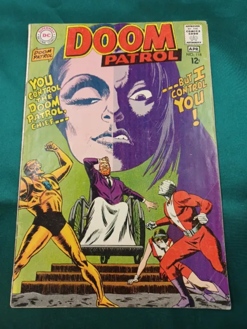 DOOM PATROL #118 in FN condition a 1968 Silver Age DC comic  now a TV series