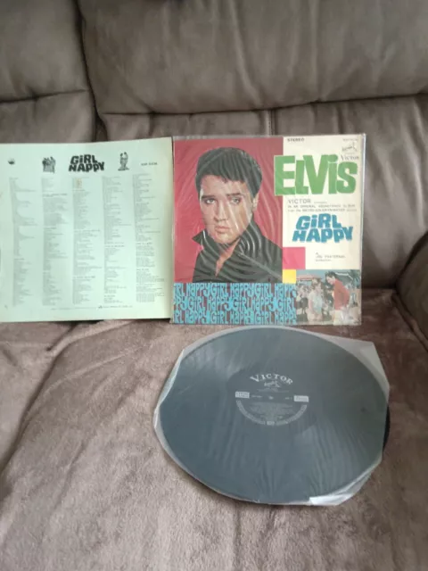 Elvis Presley Rare Girl Happy Shp-5436 Japan Lp Exc