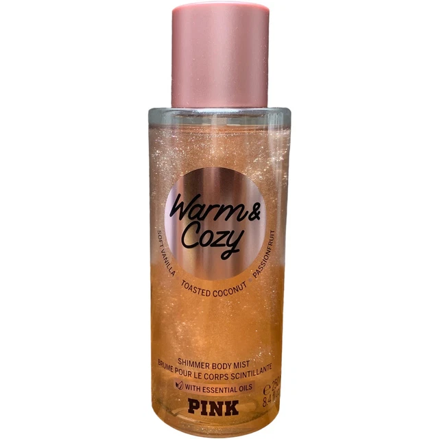 Victorias Secret PINK Shimmer Body Spray Warm & Cozy Fragrance Mist Size 8.4 oz