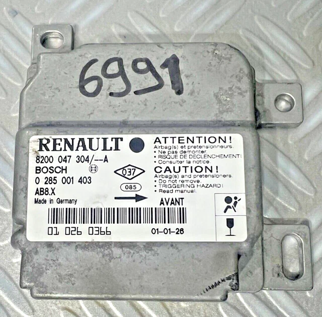 Calculateur Airbag Bosch Pour Renault Clio 2 Phase 1 - Réf. 7700428310A / 0285001157 - Occasion Bon état