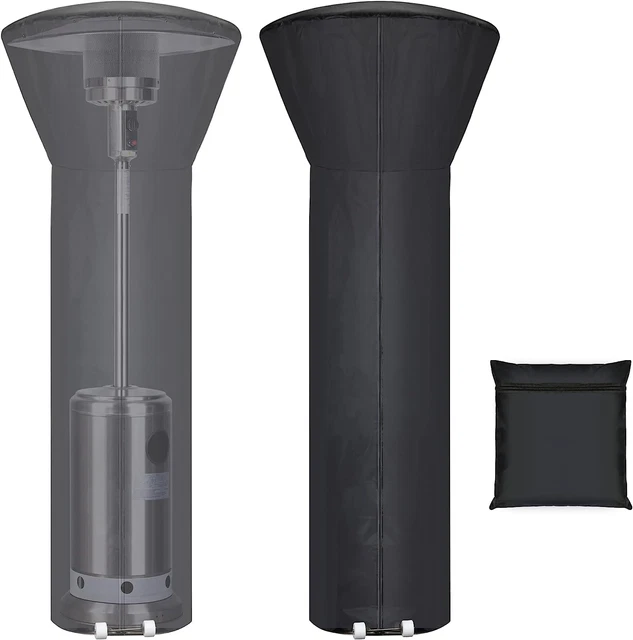 Patio Heater Covers, Outdoor Heater Cover with Zipper and Storage Bag Waterproof