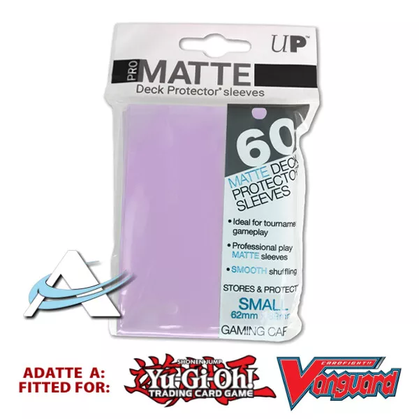 60 Bustine Protettive NEW Ultra PRO MATTE Small Mini Size Sleeves • Lilla Lilac