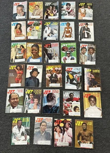 Lot of 29 Vintage Jet Magazine ~ African-American community Magazine ~ 1973