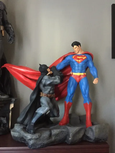 Superman vs Batman Statue 1:4 Unique and Rare Custom Figure Figurine Comic