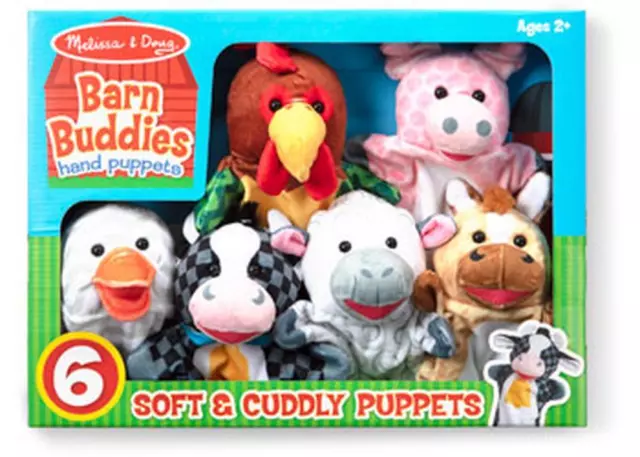 Barn Buddies Hand Puppets, 6 Piece - Melissa & Doug