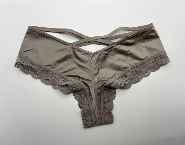 Victoria's Secret Vintage Panties Size Small S 2017 Sexy Satin Strap Lace Cheeky