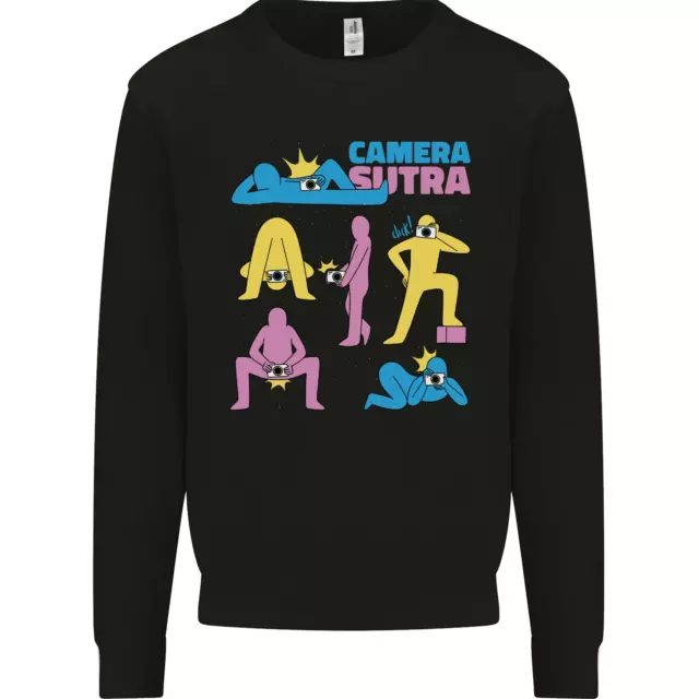 Camera Sutra Photography Photographer Funny Mens Sweatshirt Jumper