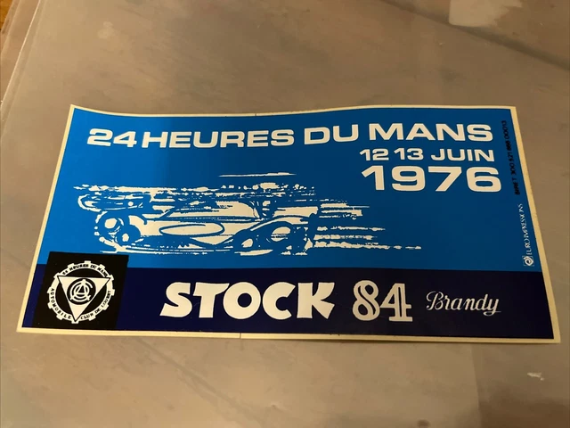 Autocollant Renault Le Mans 1978 24 heures