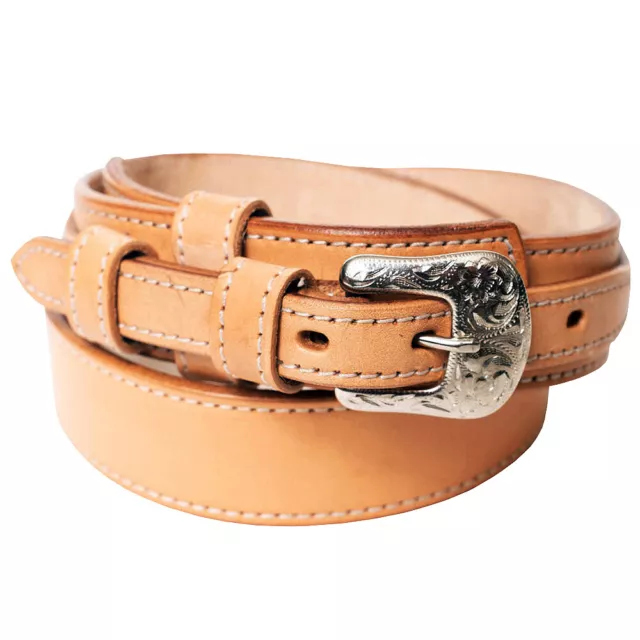 24GM Western Hilason Genuine Leather Mens Ranger Belt 1.5" Width