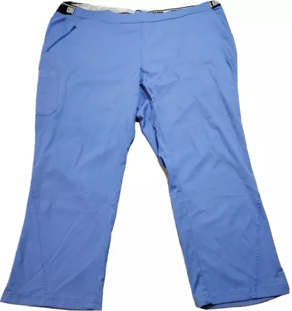 Grey's Anatomy Barco Blue Scrub Pants Plus 5XL Active Medical Pockets Stretch