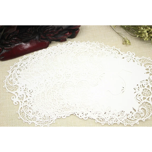 Centrini In Pizzo Di Carta - 180 Pezzi Per Torte, Matrimoni E Decorazioni Festive - Foto 13