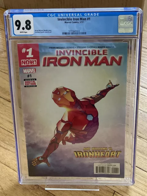 Invincible Iron Man #1 CGC 9.8 Riri Williams Solo Series Bendis Caselli