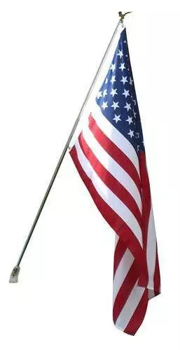 3’x5’ US FLAG POLE KIT 6' Flagpole USA Made American Eagle House Mount Hardware 2