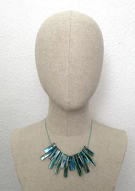 Collar mujer azul de concha nuevo bisuteria complementos regalo moda accesorios