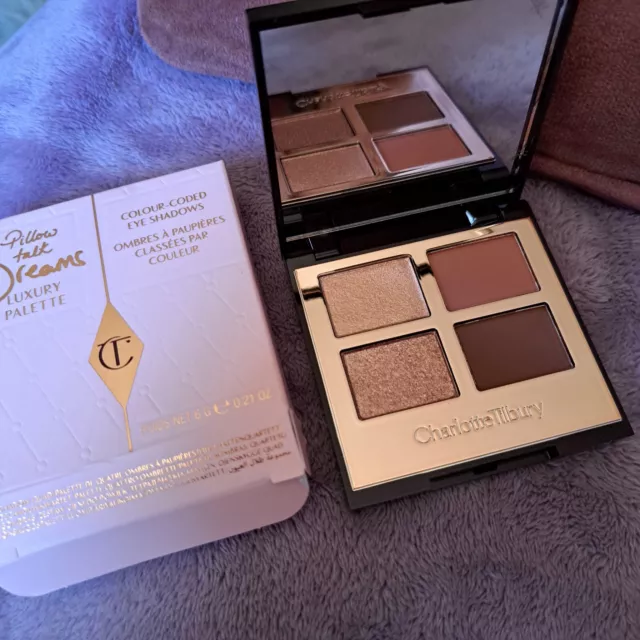 Charlotte Tilbury Pillow Talk Dreams tavolozza di lusso 6 g nuovo con scatola portaoggetti £46