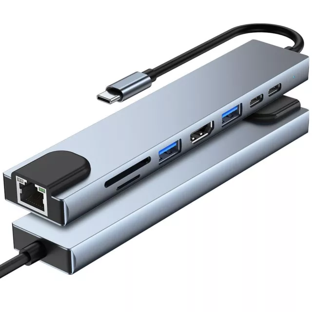 USB 3.0 Chargement PD USB Type-C HUB 4K HDMI Convertisseur Adaptateur Ethernet