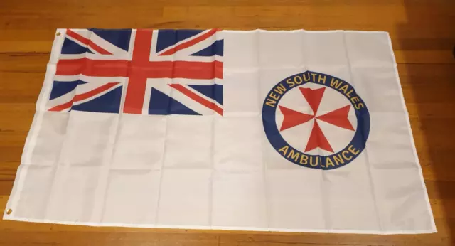 New South Wales NSW Ambulance Service FLAG Poster Banner Sign PARAMEDIC Sydney