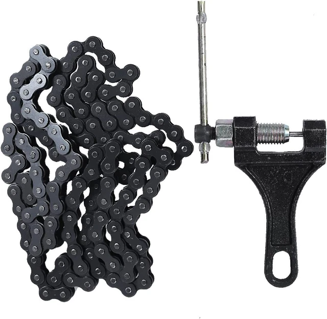 420 132L Standard Roller Chain 420 Chain 132 Link + Chain Breaker for 110Cc 125
