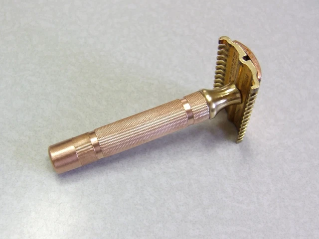 Vintage Gillette 1930'S NEW Bar Handle DE Safety Razor