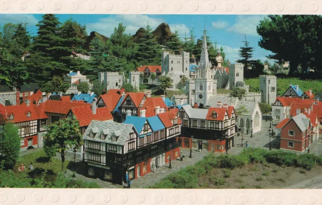 Vintage LEGO Postcard - 'English Town', LEGOLAND, Billund, Denmark - c1993