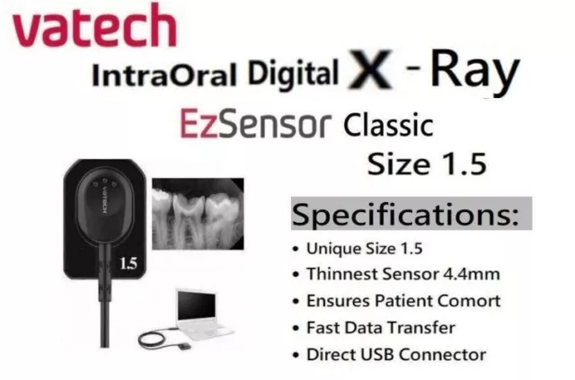 Vatech RVG Imaging System Intraoral Digital X-Ray EZ SENSOR Size 1.5