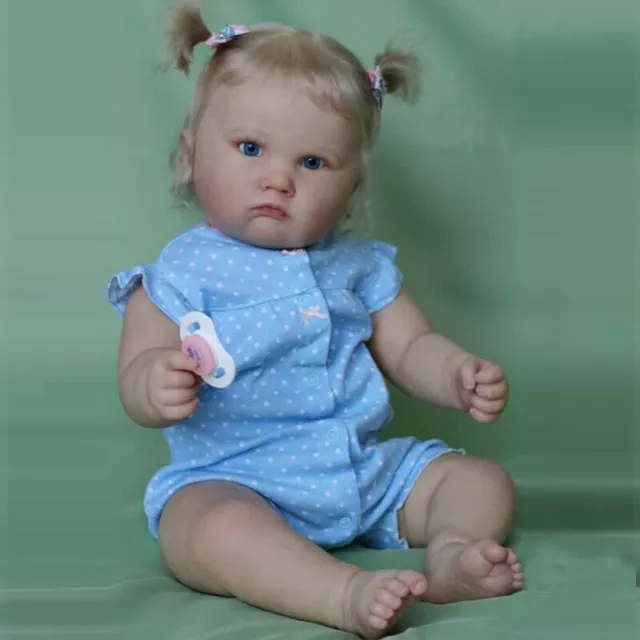 Bambole Reborn 24" Silicone Vinile Bambino Neonato Neonati Giocattolo Bambola Regali