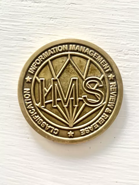 Official CIA Challenge Coin Bronze IMS USA Memorabilia Americana Spycraft 2