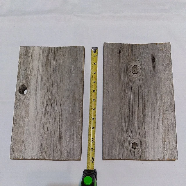 12" Reclaimed Old Fence Wood Planks Crafts Distressed Set Of 2 Boards 3