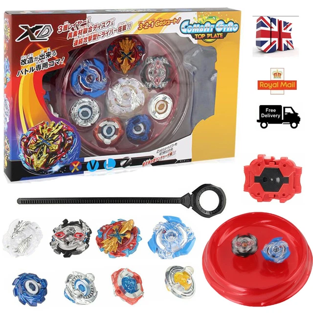 4x Boxed bayblade Beyblade Burst Set Arena Metal Fight Battle with Launcher UK