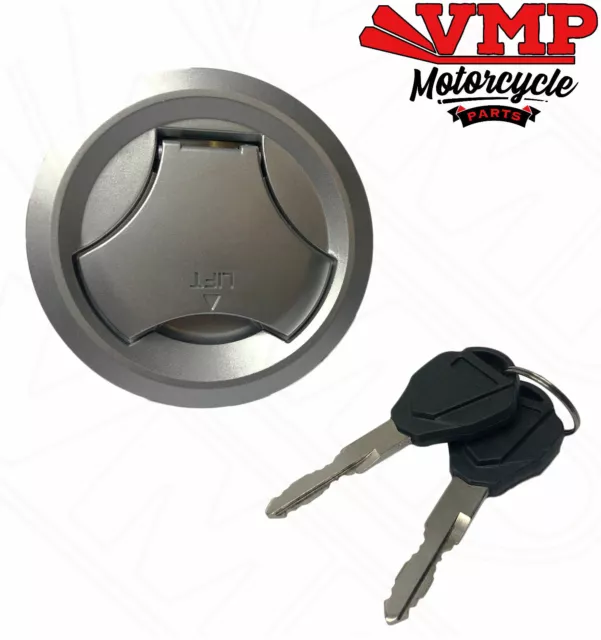 Yamaha YZF R125 07-18 Petrol Fuel Tank Cap Lock & Keys Alloy