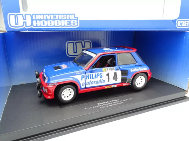 UH Universal Hobbies 1/18 - Renault 5 Turbo Philips Rallye Monte Carlo 1983 Saby
