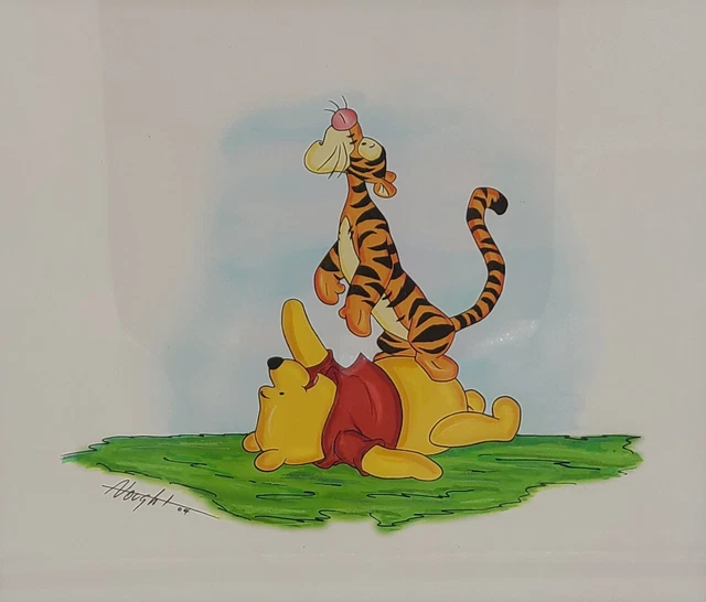 Disney Winnie The Pooh/Tigger Original Concept Painting Signed By Allyson Vought