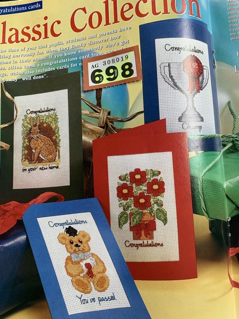 Special Occasions Vintage Style Greeting Cards Cross stitch Design chart