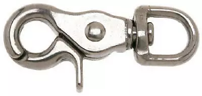 Stainless Steel Swiveling Round Eye Trigger Snap, 1/2-In.