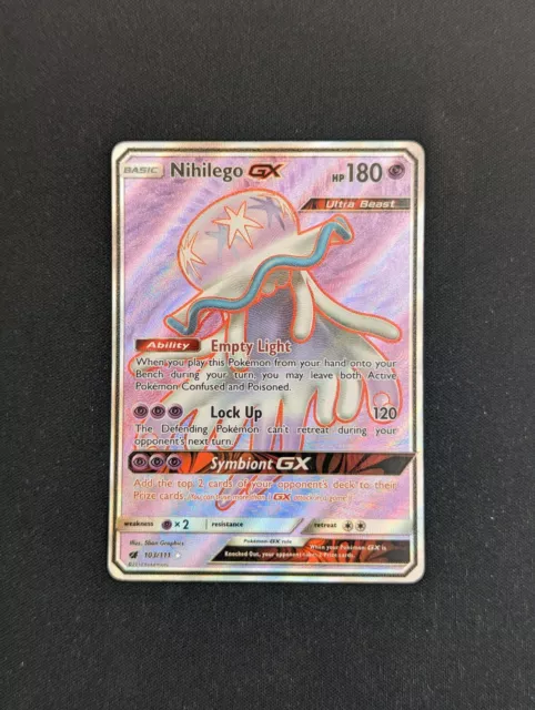 Nihilego GX 103/111 Full Art Ultra Rare Card Pokémon Crimson Invasion - NM