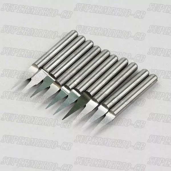 10x High Quality 1/8'' Carbide PCB Engraving Bits CNC Router Tool 10° 0.3mm