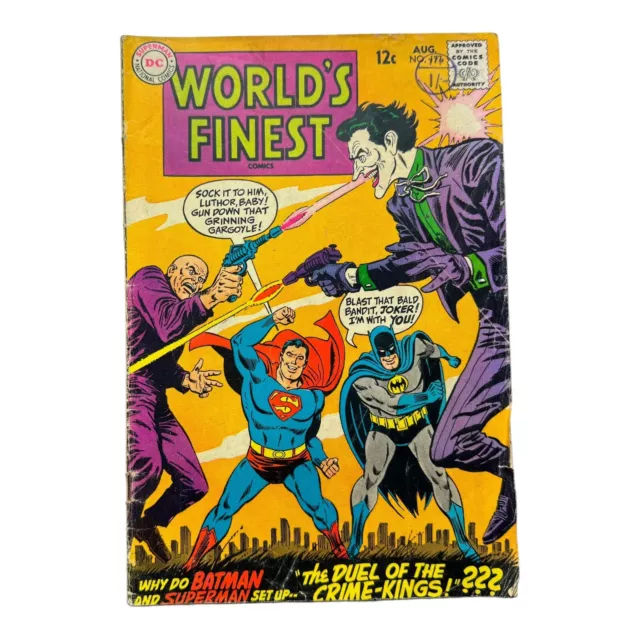 World's Finest #177 DC Silver Age : (Curt Swan) Batman (The Joker) Lex Luthor