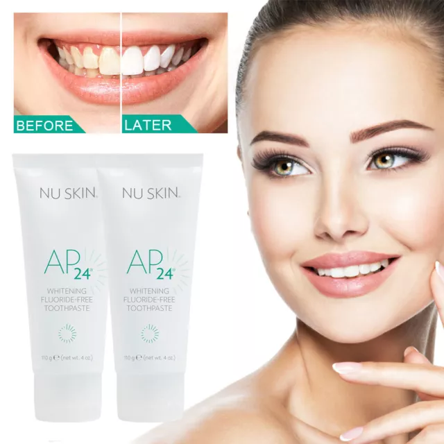 2X 110g Nu Skin Toothpaste Whitening Fluoride AP-24 100% Genuine (No peroxide)