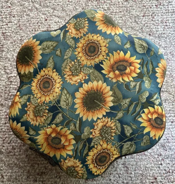 Vintage Sunflower Hassock