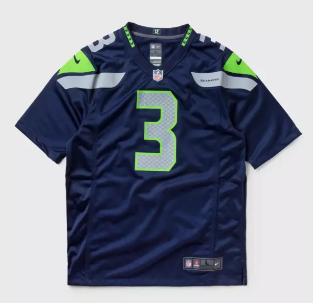 Nike Seattle Seahawks Colour Football Jersey - Wilson - Navy Blue - Size M - NEW