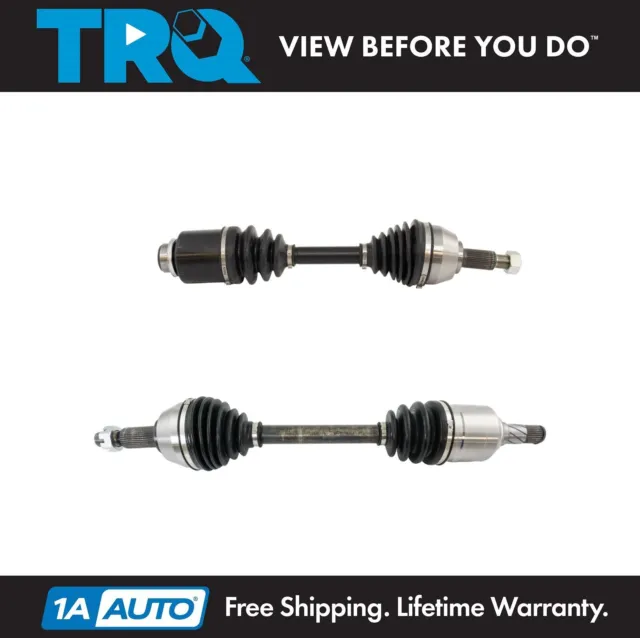 TRQ Front CV Axle Shaft Assembly LH RH Kit Pair for 09-14 Nissan Murano SUV