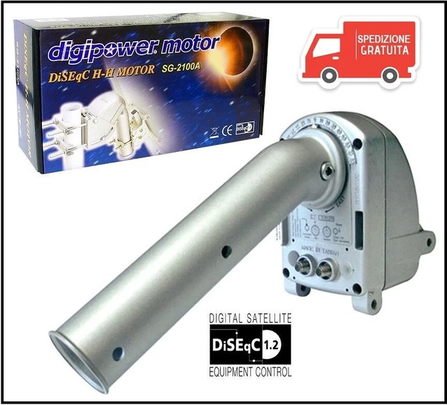 Motore Parabola Satellitare Moteck SG-2100A Diseqc 1.2 Rotore Antenna