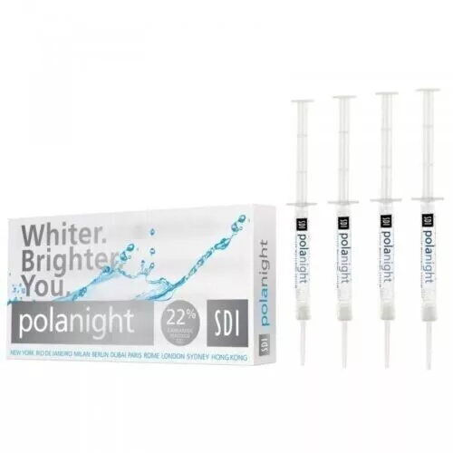 SDI Pola Night Kit 22% Kit de blanchiment des dents dentaires de 4 X 3 g Syr.