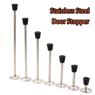 50-300mm Door Stop Stopper Holder Satin Finish Stainless Steel Many Sizes  AU